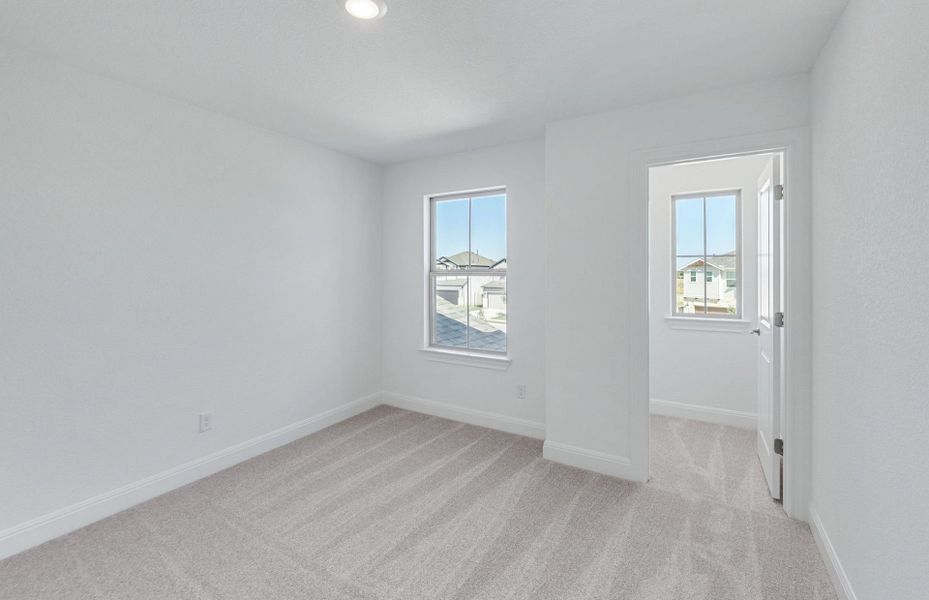 Spacious, unfurnished interior of a new home in Saddleback at Santa Rita Ranch, Liberty Hill (Image 54). Spacious, unfurnished interior of a new home in Saddleback at Santa Rita Ranch, Liberty Hill (Image 54).