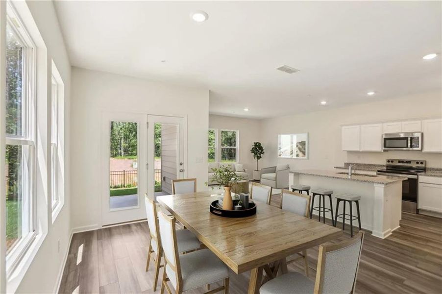 Furnished interior view inside a new home in Kendall Grove, McDonough (Image 8).