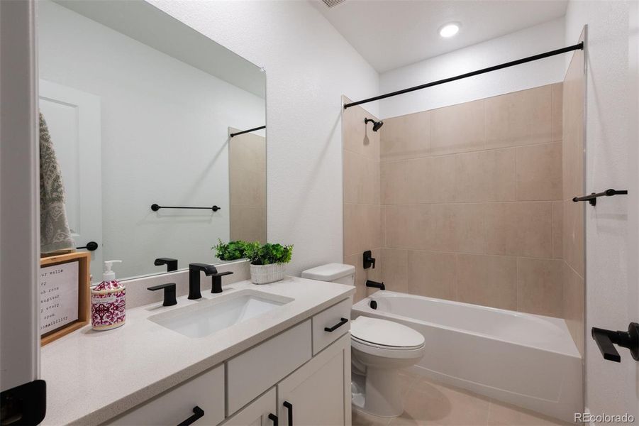 Furnished interior view inside a new home in Trailstone Destination Collection, Arvada (Image 3).