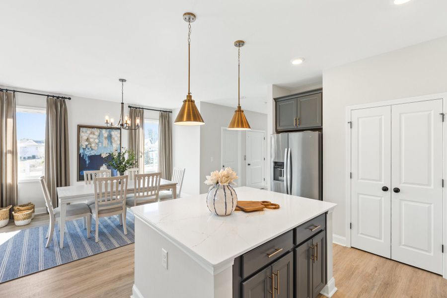 Representative furnished interior of a home built from the Montague by McKee Homes in Anchors Bend Townes, Wilmington (Image 16).