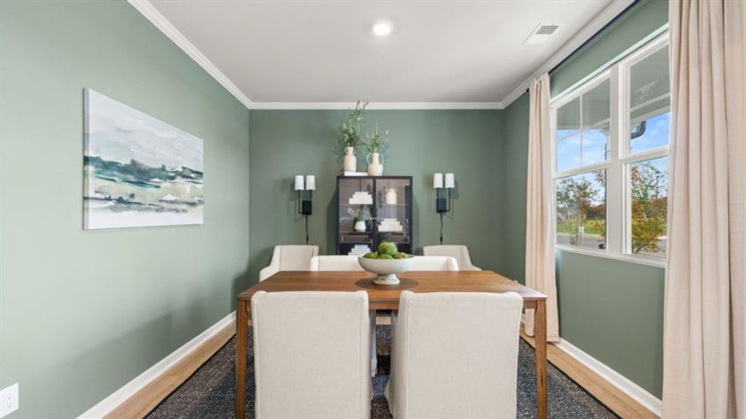 Furnished interior view inside a new home in Fairway 17 at Mirror Lake, Villa Rica (Image 39).