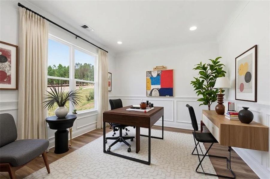 Furnished interior view inside a new home in , Griffin (Image 19).