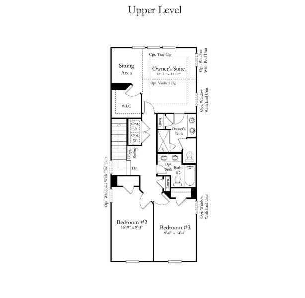 2D floor plan layout of this home in Townes at Carolina Forest, Myrtle Beach, SC (Image 3).