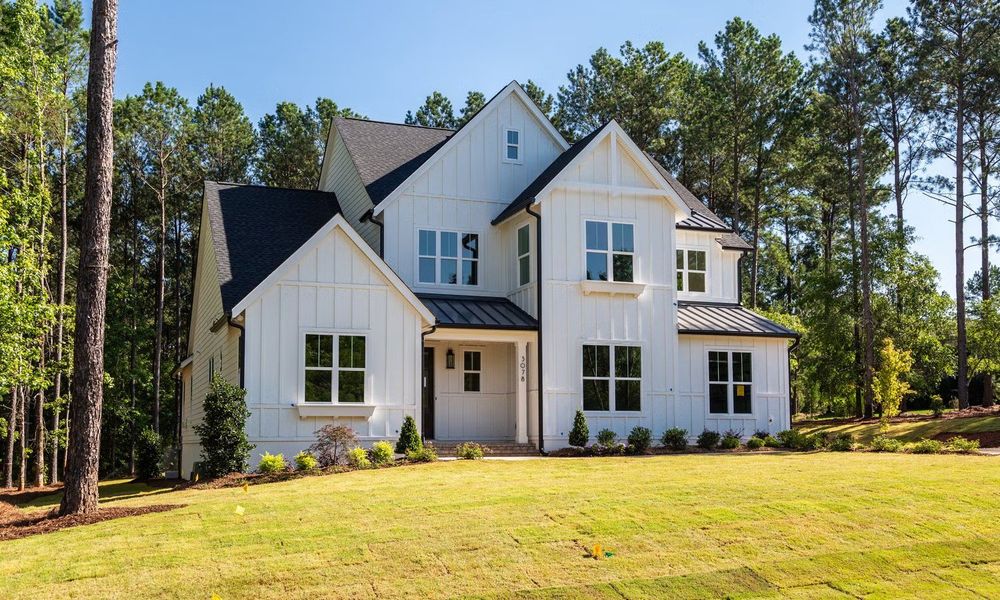 Representative exterior photo of a completed home built from the Monterey by Classica Homes in McLean - South Shore, Clover, SC (Image 20). Representative exterior photo of a completed home built from the Monterey by Classica Homes in McLean - South Shore, Clover, SC (Image 20).