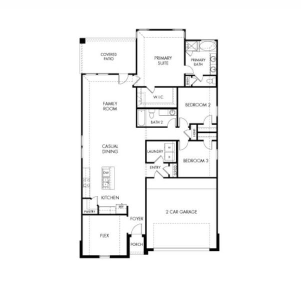 2D floor plan layout of this home in Southwinds, Baytown, TX (Image 2). 2D floor plan layout of this home in Southwinds, Baytown, TX (Image 2).