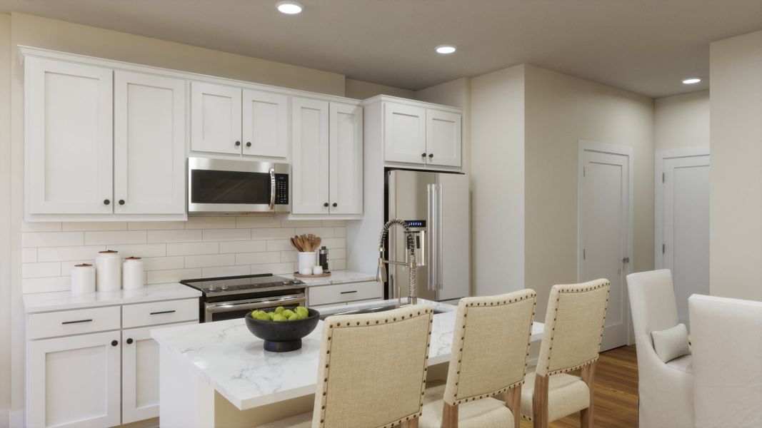 Representative furnished interior of a home built from the 2001 by Risewell Homes in Harvest Crossing, Aurora (Image 7).