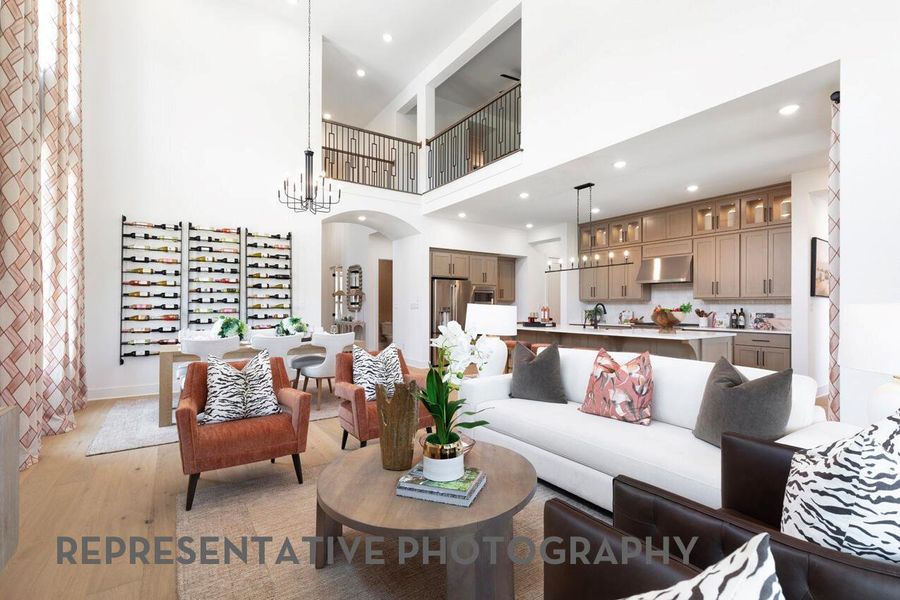 Furnished interior view inside a new home in Santa Rita Ranch, Liberty Hill (Image 8).