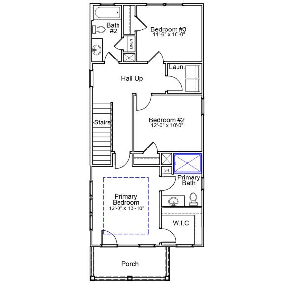 2D floor plan layout of this home in Renaissance at White Oak, Garner, NC (Image 3). 2D floor plan layout of this home in Renaissance at White Oak, Garner, NC (Image 3).
