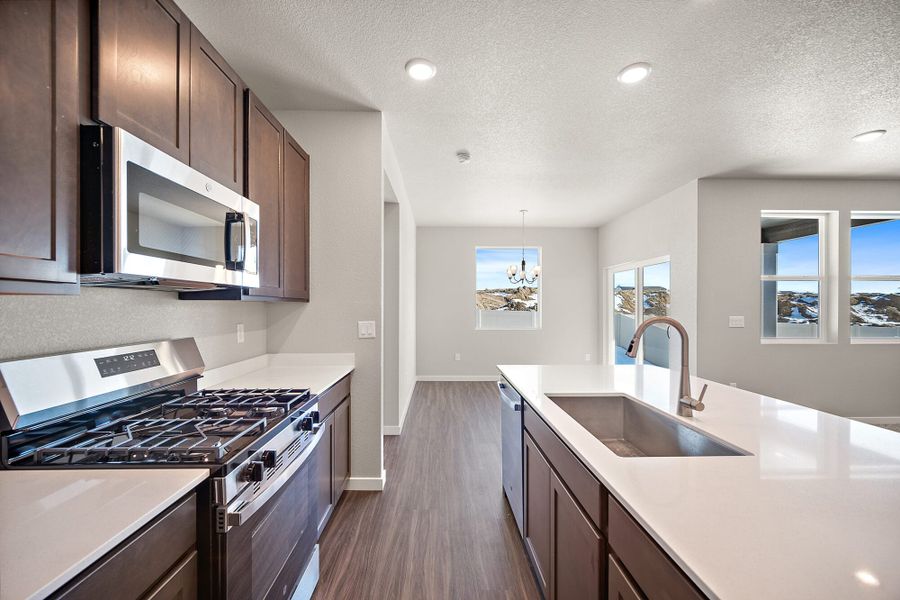 Furnished interior view inside a new home in Aspen Ranch, Fountain (Image 11).