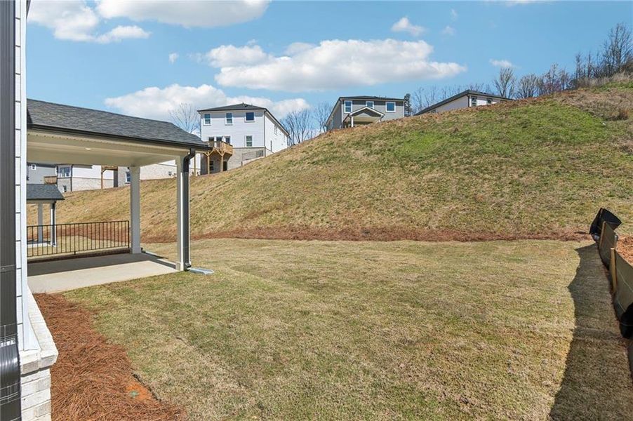 Exterior details and patio area of a home in Hemingway - Reserve Series, Cumming (Image 32).