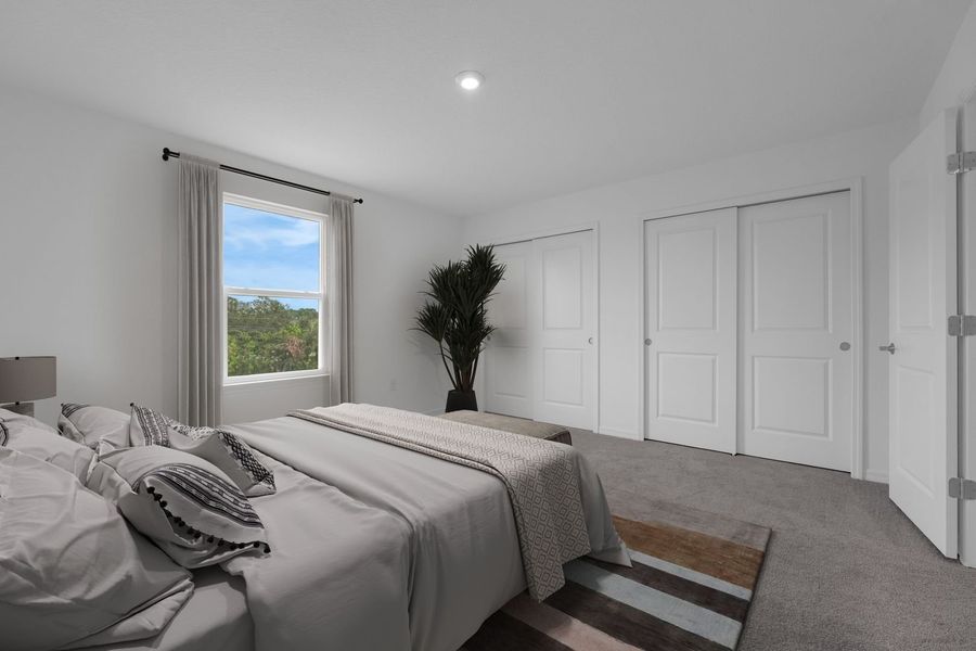 Furnished interior in a model home at Green Leaf in Melbourne (Image 14).