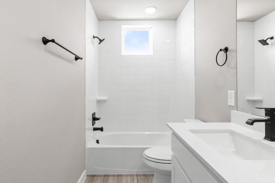 Furnished interior view inside a new home in Wildridge, Oak Point (Image 38).