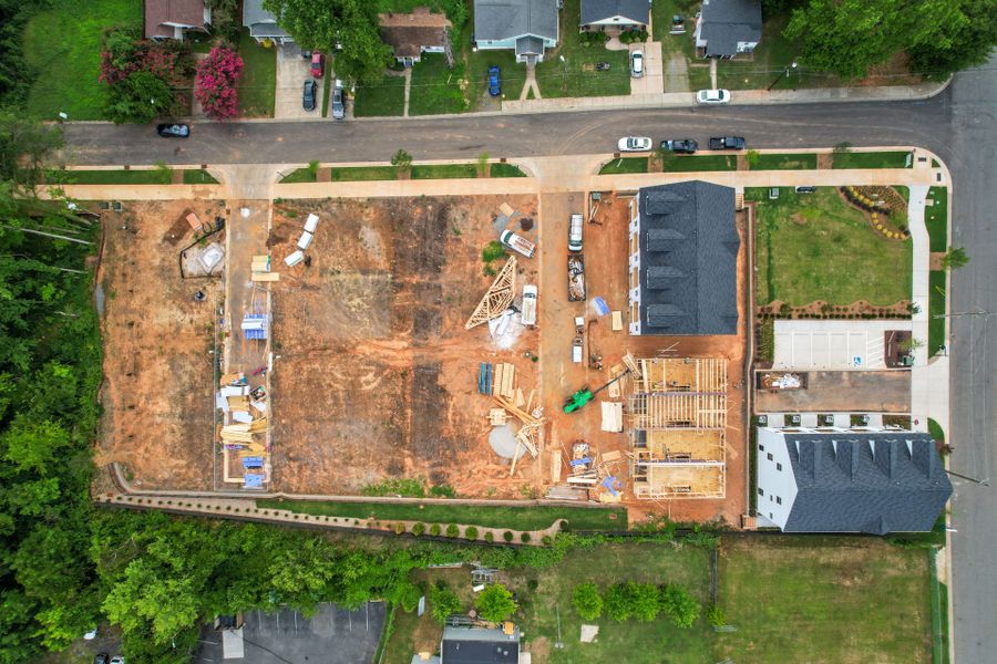 Construction in progress for homes built from the Evans by Pulte Homes in West End Heights, Charlotte, NC (Image 72).
