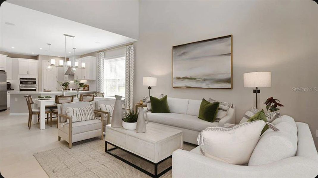 Furnished interior view inside a new home in Indigo Creek, Apollo Beach (Image 3).