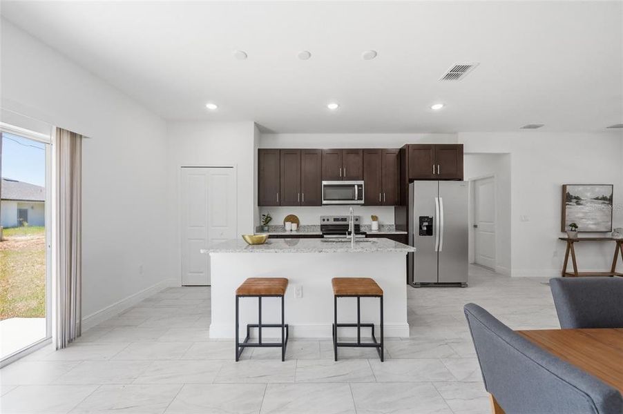Furnished interior view inside a new home in , Ocala (Image 18).