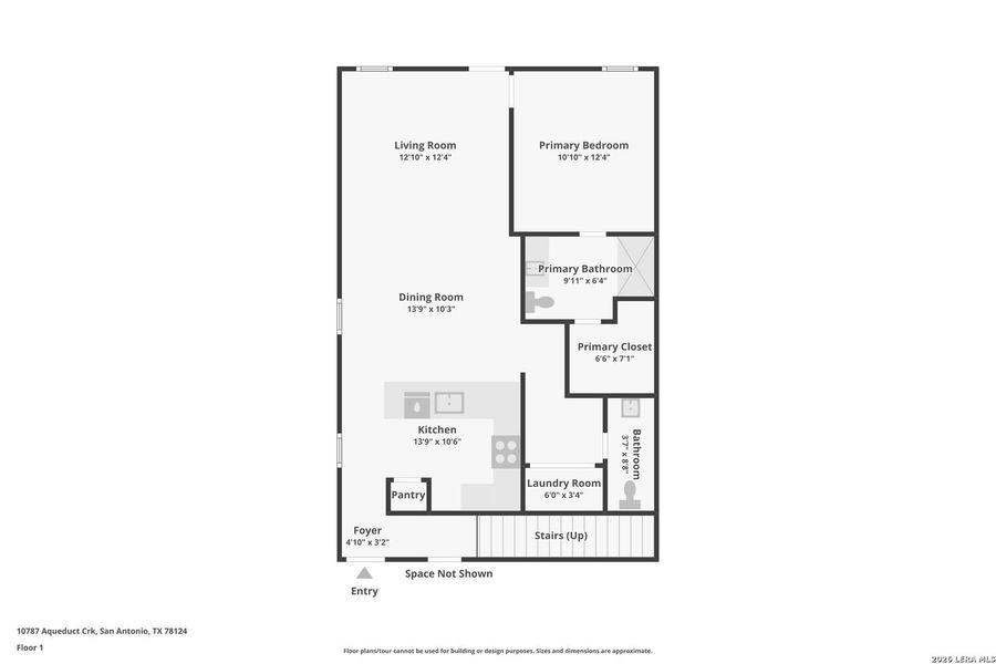 2D floor plan layout of this home in Espada, San Antonio, TX (Image 3).