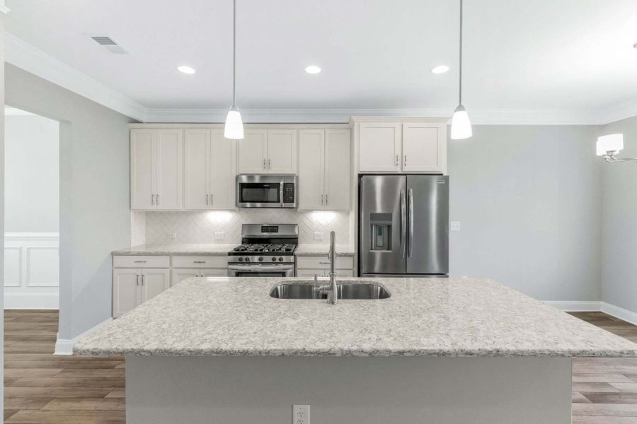 Representative furnished interior of a home built from the Clayton by Caviness & Cates Communities in Bartlett Manor, Youngsville (Image 162).