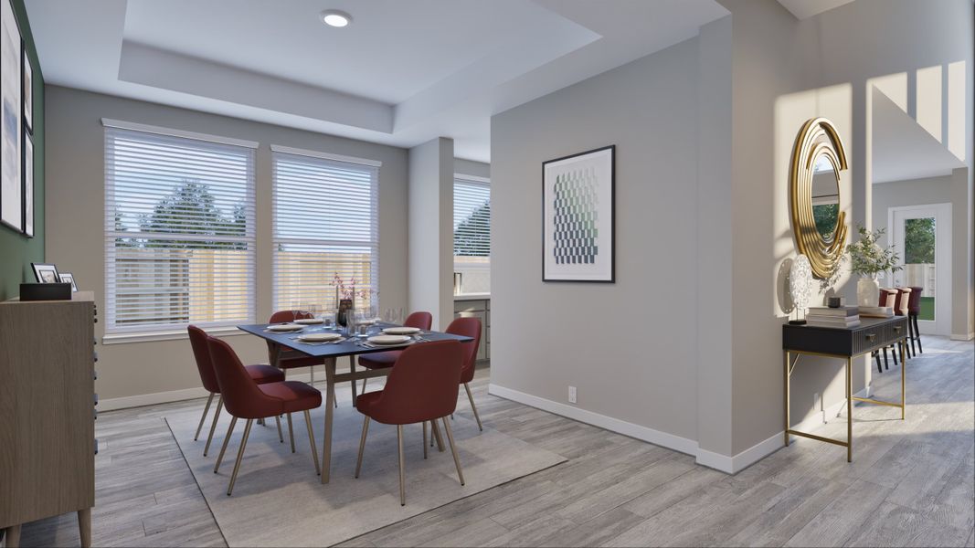 Representative furnished interior of a home built from the Pinehurst by Tricoast Homes in Sunterra 50s, Katy (Image 12). Representative furnished interior of a home built from the Pinehurst by Tricoast Homes in Sunterra 50s, Katy (Image 12).