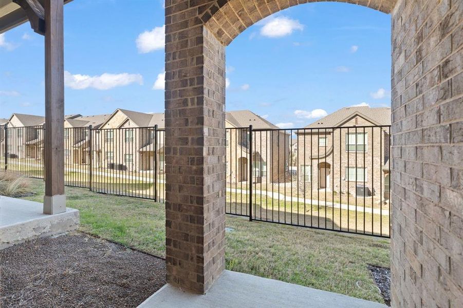 Exterior details and patio area of a home in , Weatherford (Image 3).