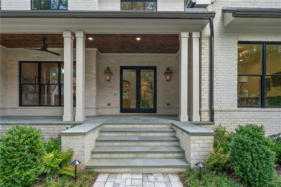 Exterior details and patio area of a home in , Alpharetta (Image 36).