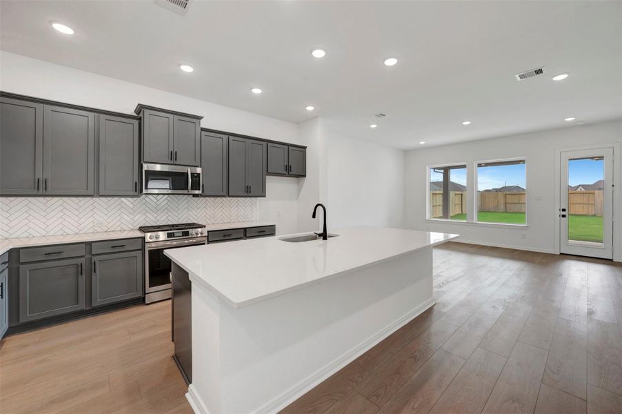 Furnished interior view inside a new home in Jordan Ranch - Terrace Collection, Fulshear (Image 8).