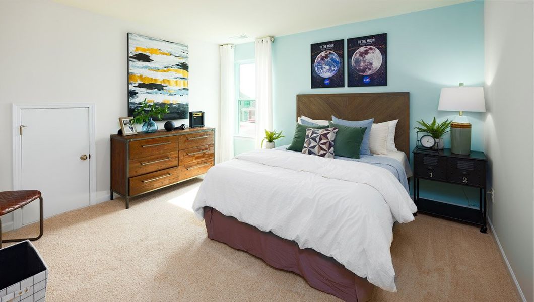 Furnished interior view inside a new home in Tap Root Farms, Fletcher (Image 27).
