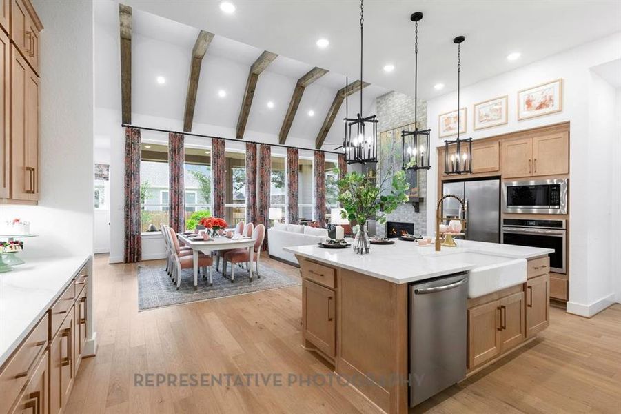 Furnished interior view inside a new home in Mosaic: 60ft. lots, Celina (Image 14).