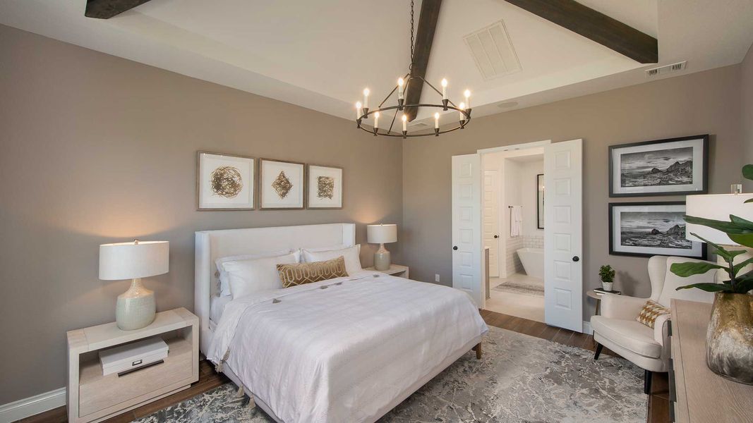 Furnished interior view inside a new home in Trinity Falls, McKinney (Image 42).