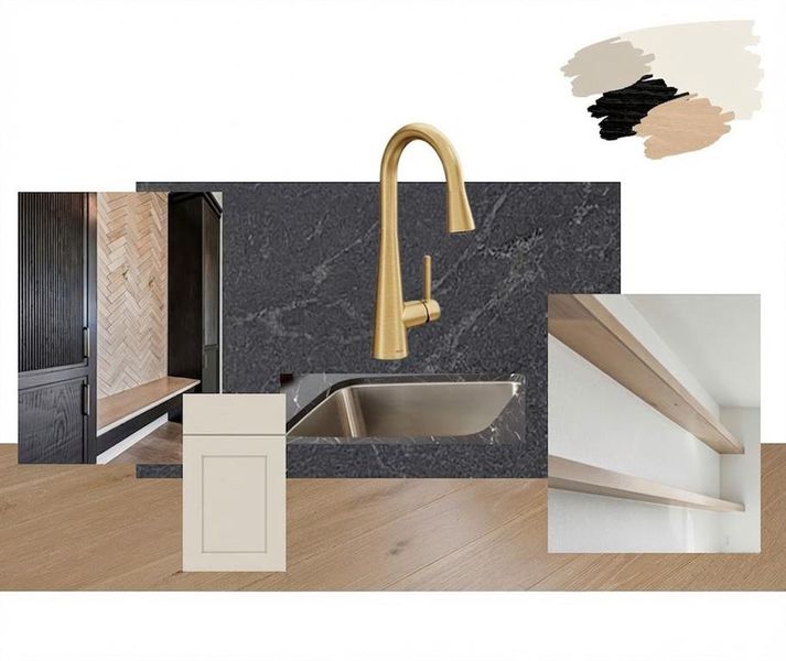 Rendering-Utility room & mud bench Rendering-Utility room & mud bench