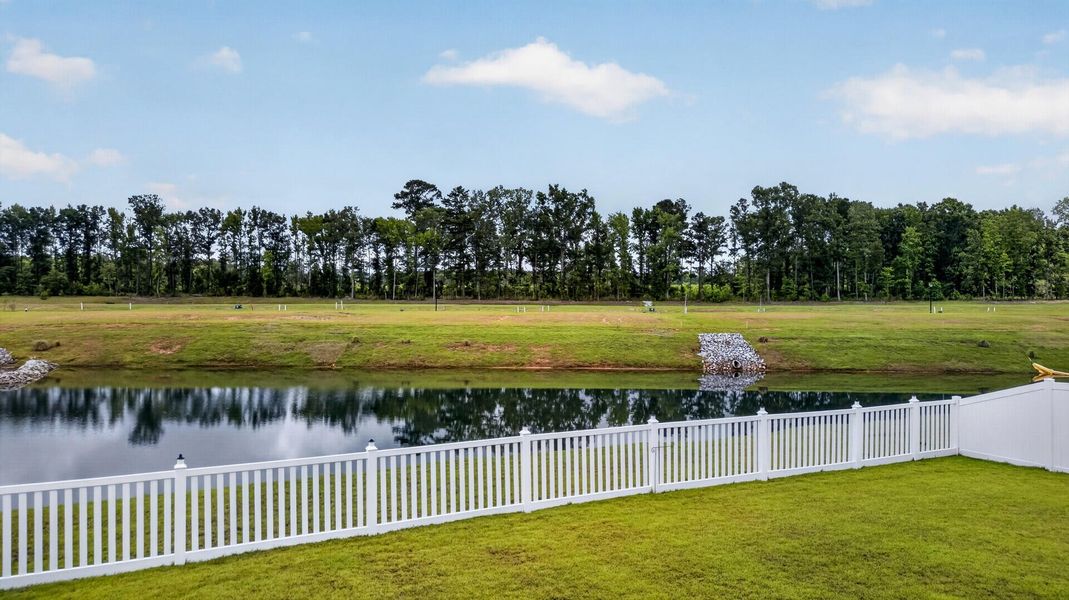 Exterior details and patio area of a home in Parker's Preserve, Ridgeville (Image 25).