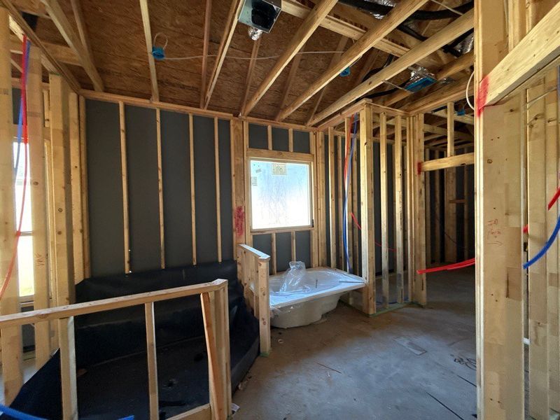 In-progress construction of a new home in Covenant Springs, Springtown, TX (Image 8).