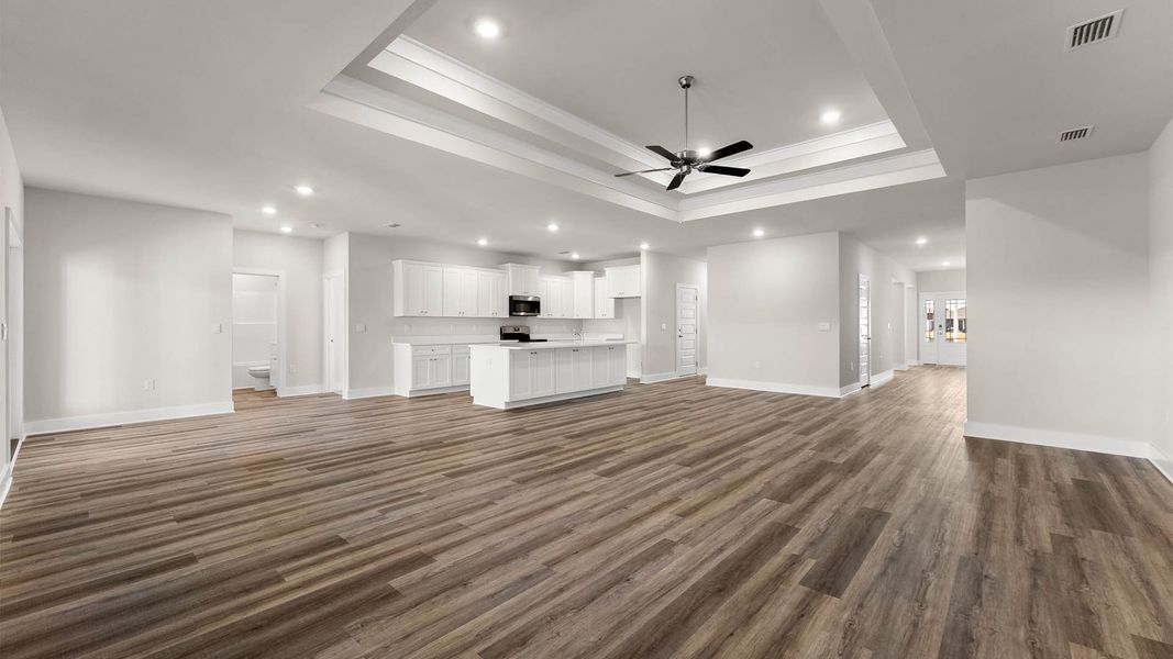 Representative unfurnished interior of a home built from the The Mckenzie by D.R. Horton in Liberty, Panama City (Image 22).