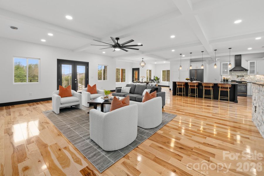 Furnished interior view inside a new home in , Mills River (Image 7).