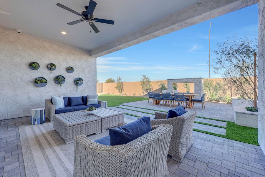 Representative exterior details of a home built from the Violet by Mattamy Homes in Las Ventanas - RV Collection, Goodyear (Image 27). Representative exterior details of a home built from the Violet by Mattamy Homes in Las Ventanas - RV Collection, Goodyear (Image 27).