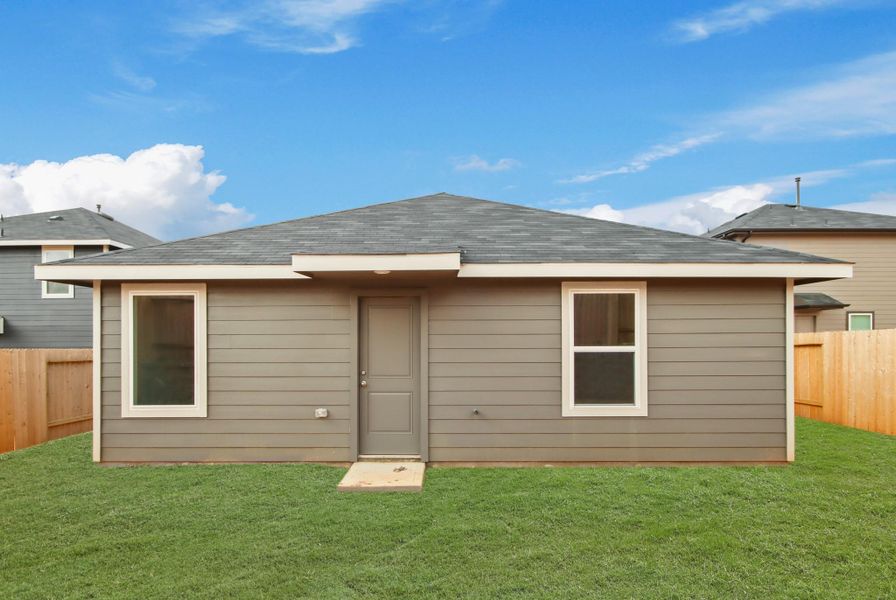 Exterior details and patio area of a home in Mill Creek, Magnolia (Image 4). Exterior details and patio area of a home in Mill Creek, Magnolia (Image 4).