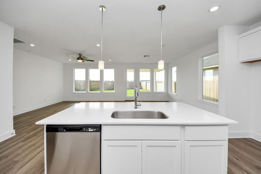 Furnished interior view inside a new home in The Canopies, Splendora (Image 4).