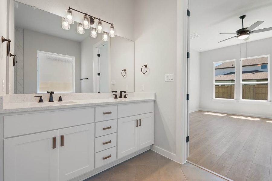 Furnished interior view inside a new home in Lagos Reserve, Manor (Image 15). Furnished interior view inside a new home in Lagos Reserve, Manor (Image 15).