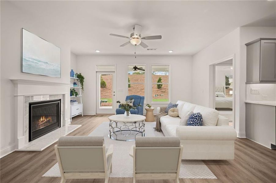 Furnished interior view inside a new home in Echols Farm, Hiram (Image 9).