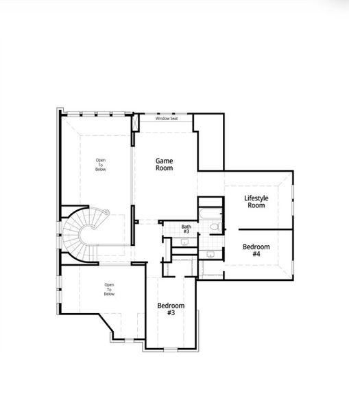 2D floor plan layout for the 223 Plan by Highland Homes in Two Step Farm: 60ft. lots, Montgomery, TX (Image 5).