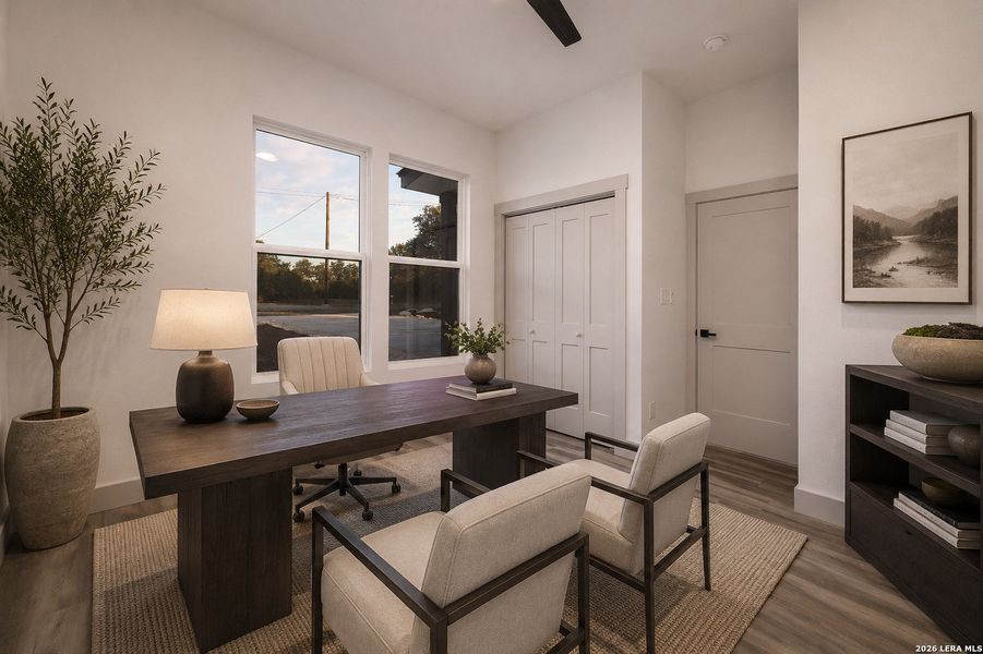 Furnished interior view inside a new home in , Fischer (Image 19).
