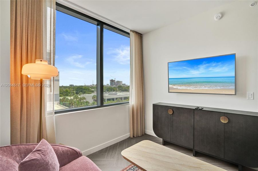 Furnished interior view inside a new home in , Miami (Image 8).