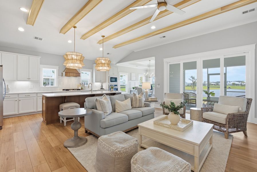 Furnished interior view inside a new home in The Sanctuary at Sunset Beach, Sunset Beach (Image 13).
