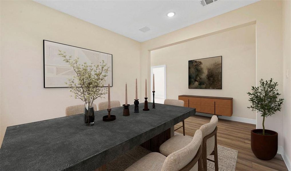 Furnished interior view inside a new home in Monterra, Fate (Image 11).