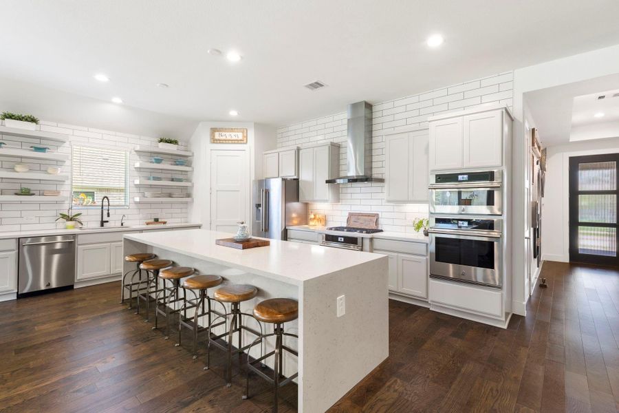 Furnished interior view inside a new home in Water Crest on Lake Conroe - LAKE FRONT, Conroe (Image 16). Furnished interior view inside a new home in Water Crest on Lake Conroe - LAKE FRONT, Conroe (Image 16).