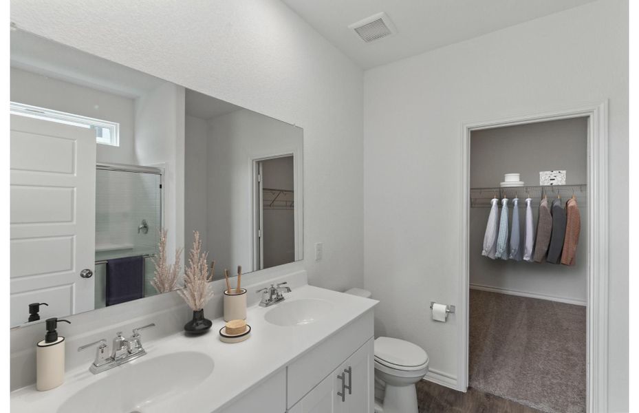 Representative furnished interior of a home built from the Dinero by Centex in Davis Ranch, San Antonio (Image 12).