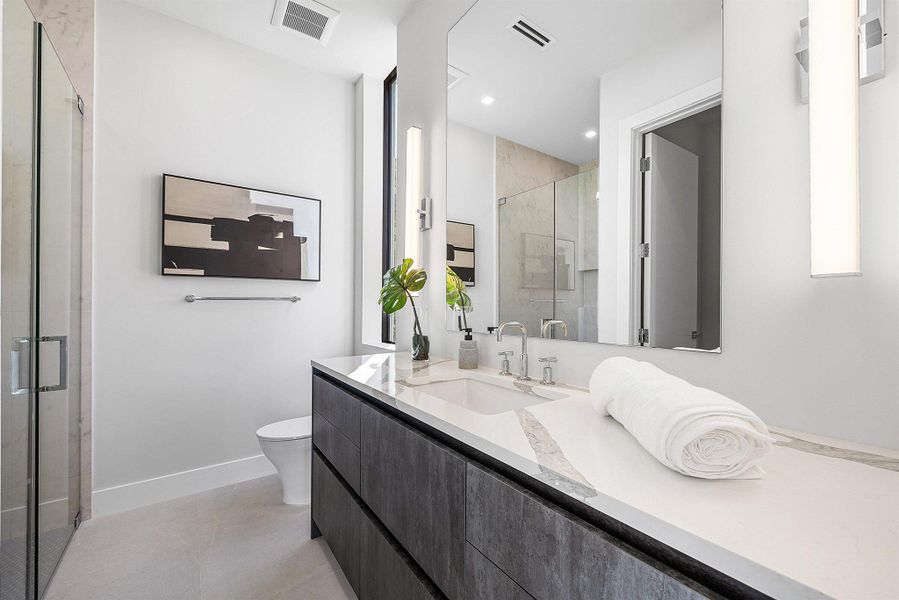 Furnished interior view inside a new home in , Delray Beach (Image 37).