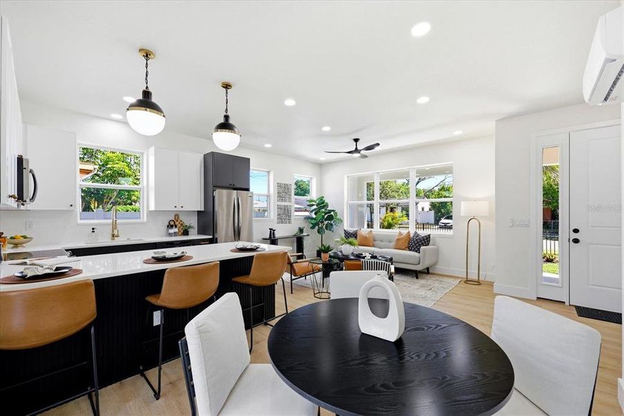 Furnished interior view inside a new home in , St. Petersburg (Image 9).