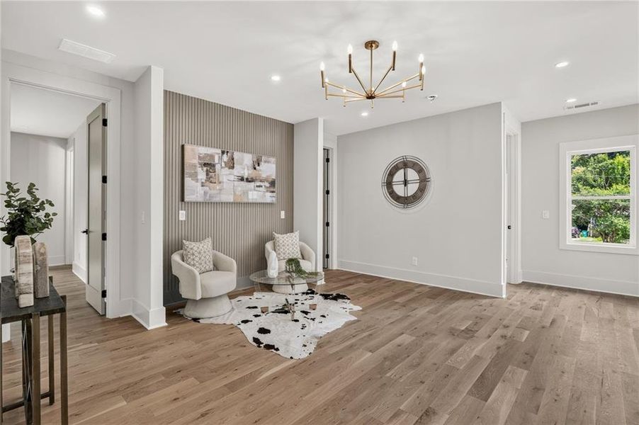 Furnished interior view inside a new home in , Atlanta (Image 9).