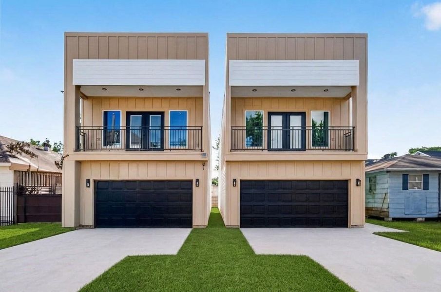Front exterior of a new home in , Houston, TX, highlighting curb appeal (Image 2). Front exterior of a new home in , Houston, TX, highlighting curb appeal (Image 2).