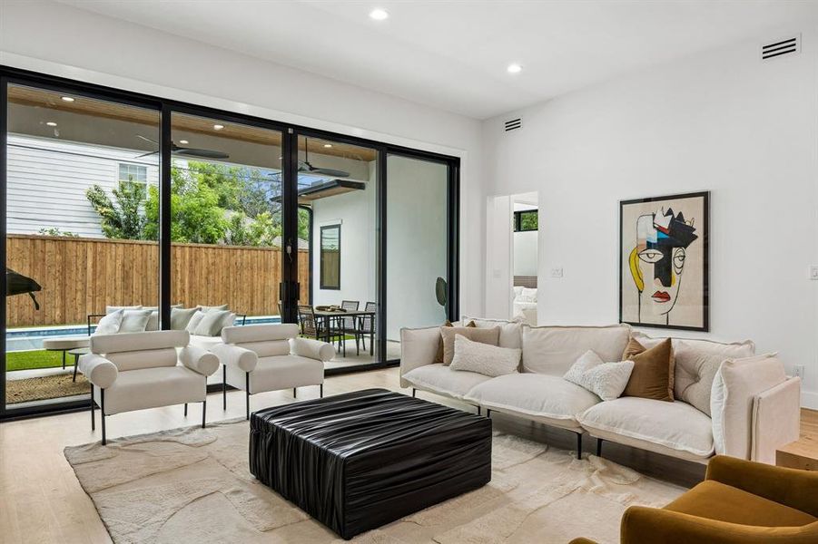 Furnished interior view inside a new home in , Dallas (Image 29).